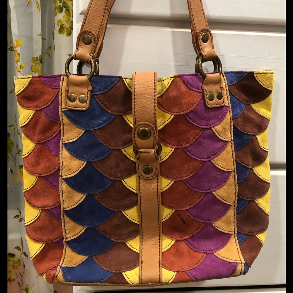 Lucky Brand suede shoulder bag